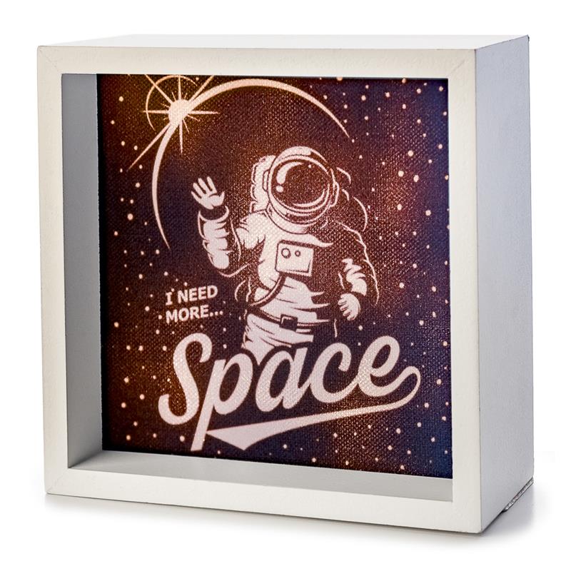 I Need More Space Astronaut Light Box,LBX-W-23930