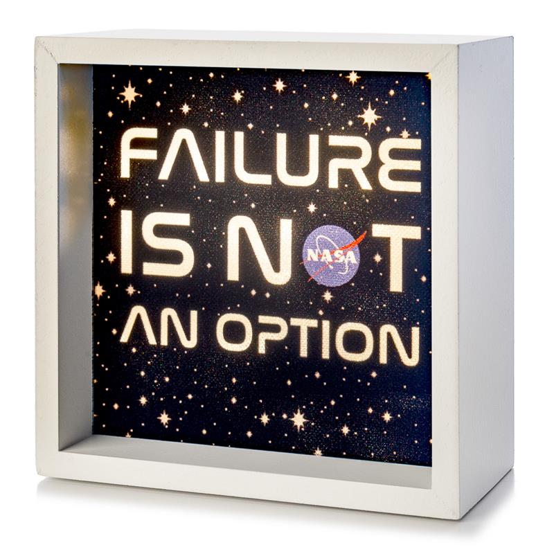 Failure Is Not an Option - NASA Light Box,NASA,LBX-W-26066